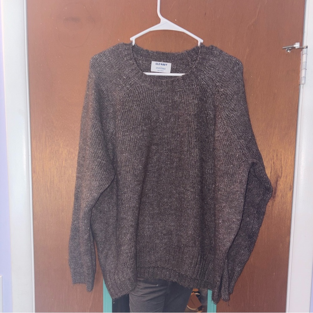 Old navy brown shaker stitch sweater